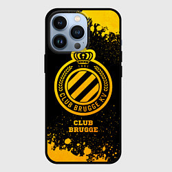 Чехол iPhone 13 Pro Club Brugge - gold gradient