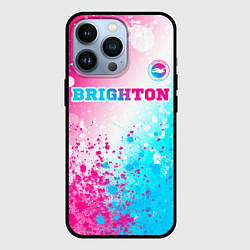 Чехол iPhone 13 Pro Brighton neon gradient style посередине