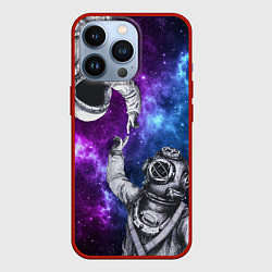 Чехол iPhone 13 Pro Сотворение космонавт и водолаз