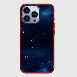 Чехол для iPhone 13 Pro Космос и мелкие звезды, цвет: 3D-красный