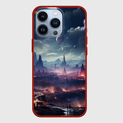 Чехол iPhone 13 Pro Фантастическая планета внутри космоса