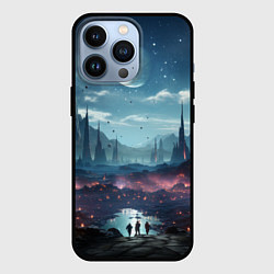 Чехол для iPhone 13 Pro Космический фантазийный мир на другой планете, цвет: 3D-черный