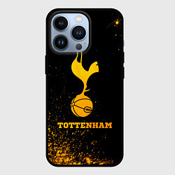 Чехол для iPhone 13 Pro Tottenham - gold gradient, цвет: 3D-черный