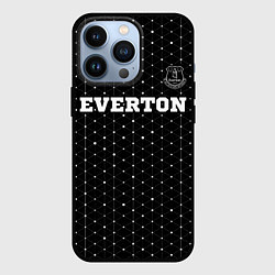 Чехол для iPhone 13 Pro Everton sport на темном фоне посередине, цвет: 3D-черный