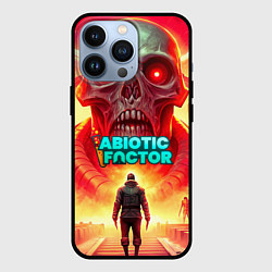 Чехол iPhone 13 Pro Abiotic Factor монстр с черепом