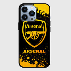 Чехол для iPhone 13 Pro Arsenal - gold gradient, цвет: 3D-черный