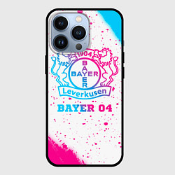 Чехол iPhone 13 Pro Bayer 04 neon gradient style