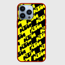 Чехол iPhone 13 Pro KTU жёлто чёрный стиль