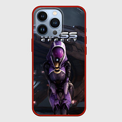 Чехол iPhone 13 Pro Mass Effect ТалиЗора и космический корабль