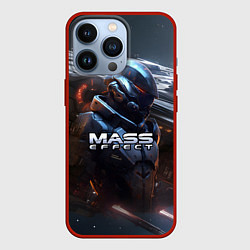 Чехол для iPhone 13 Pro Mass Effect game space, цвет: 3D-красный