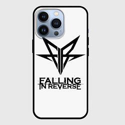 Чехол для iPhone 13 Pro Falling in Reverse band logo, цвет: 3D-черный