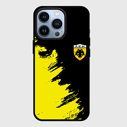 Чехол для iPhone 13 Pro AEK sport color yellow, цвет: 3D-черный