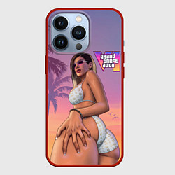 Чехол для iPhone 13 Pro Девушка в купальнике из Gta 6, цвет: 3D-красный