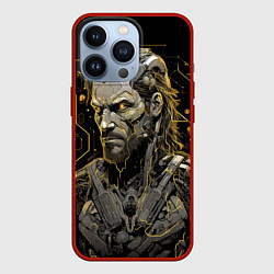 Чехол для iPhone 13 Pro Venom Snake cyber Metal gear game, цвет: 3D-красный