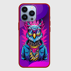 Чехол iPhone 13 Pro Стильная сова в одежде