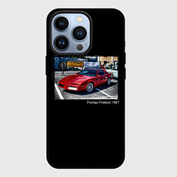 Чехол iPhone 13 Pro Ретро автомобиль Pontiac Firebird 1987 года