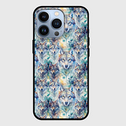 Чехол iPhone 13 Pro Паттерн из волков