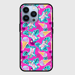 Чехол iPhone 13 Pro Единорог с мороженым - dab dance