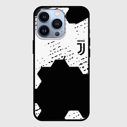 Чехол iPhone 13 Pro Juventus hexagon black sport