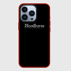 Чехол для iPhone 13 Pro Bloodborne logo, цвет: 3D-красный
