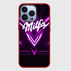 Чехол для iPhone 13 Pro Милфа прикольная надпись, цвет: 3D-красный
