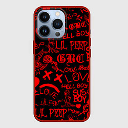 Чехол iPhone 13 Pro Lil peep логотипы