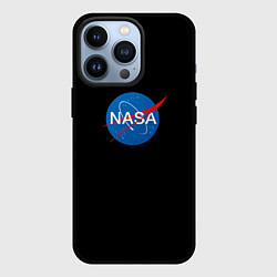 Чехол iPhone 13 Pro Nasa logo space blue