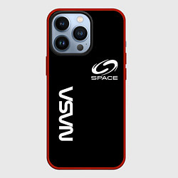 Чехол iPhone 13 Pro Nasa space logo white