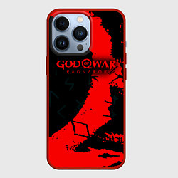 Чехол для iPhone 13 Pro God of War текстура, цвет: 3D-красный