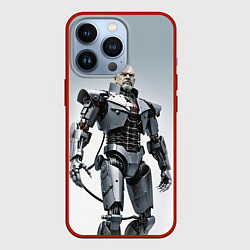 Чехол для iPhone 13 Pro Cyber Lenin - ai art, цвет: 3D-красный