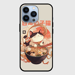 Чехол iPhone 13 Pro Ramen and the cat