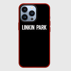 Чехол для iPhone 13 Pro Linkin park rock white, цвет: 3D-красный