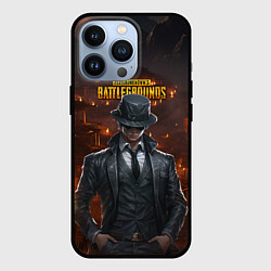 Чехол iPhone 13 Pro PUBG персонаж - город в огне