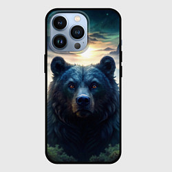 Чехол iPhone 13 Pro Медведь на закате