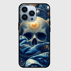 Чехол iPhone 13 Pro Авангардная композиция с черепом - нейросеть