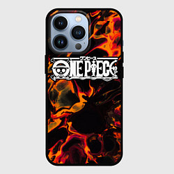 Чехол для iPhone 13 Pro One Piece red lava, цвет: 3D-черный