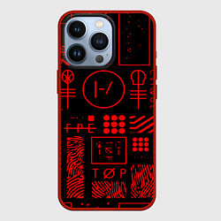 Чехол iPhone 13 Pro Twenty one pilots pattern rock