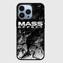 Чехол для iPhone 13 Pro Mass Effect black graphite, цвет: 3D-черный