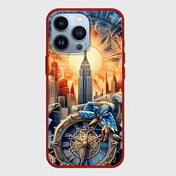 Чехол iPhone 13 Pro American collage - ai art