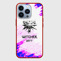 Чехол для iPhone 13 Pro The Witcher colors neon, цвет: 3D-красный