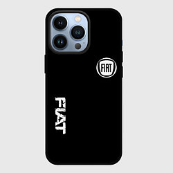 Чехол iPhone 13 Pro FIAT logo white auto