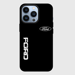 Чехол iPhone 13 Pro Ford logo white steel