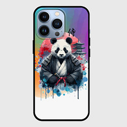 Чехол для iPhone 13 Pro Panda samurai - Japan, цвет: 3D-черный