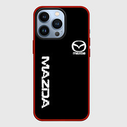 Чехол для iPhone 13 Pro Mazda white logo, цвет: 3D-красный