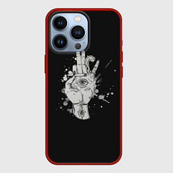 Чехол iPhone 13 Pro Глаза и дым