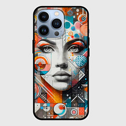 Чехол iPhone 13 Pro Лицо прекрасной девушки - граффити