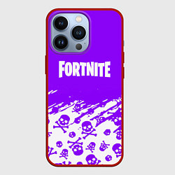 Чехол iPhone 13 Pro Fortnite skull pattern