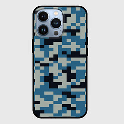 Чехол iPhone 13 Pro Пиксельный стиль камуфляж