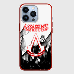 Чехол iPhone 13 Pro Assassins Creed огненное лого гейм