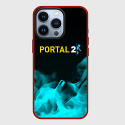 Чехол iPhone 13 Pro Portal fire blue